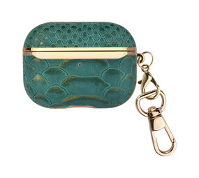 UNIQ Accessory UNIQ Accessory Airpods Pro Case - Snake Leather Groen UNIQ Accessory UNIQ Accessory Airpods Pro Case - Snake Leather Groen