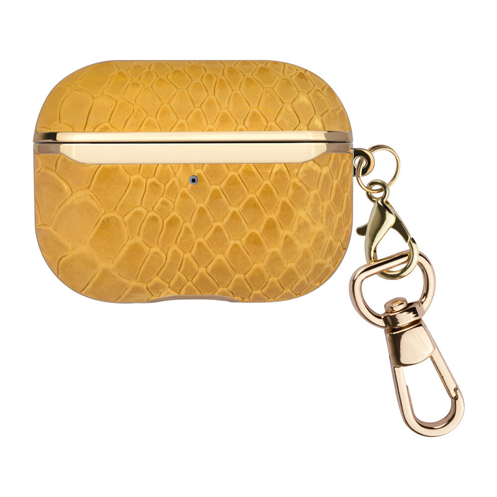 UNIQ Accessory UNIQ Accessory AirPods Pro Hülle - Snake Leather Gelb UNIQ Accessory UNIQ Accessory AirPods Pro Hülle - Snake Leather Gelb