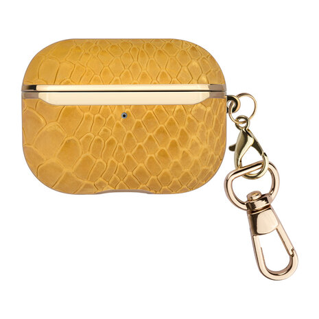 UNIQ Accessory UNIQ Accessory Airpods Pro & Pro 2 Case - Snake Leather Yellow UNIQ Accessory UNIQ Accessory Airpods Pro & Pro 2 Case - Snake Leather Yellow
