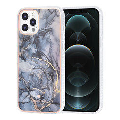 UNIQ Classic Case iPhone 12 Pro Max TPU Backcover hoesje - Marble Grey