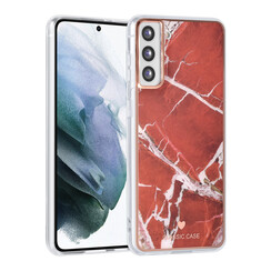 UNIQ Classic Case Samsung Galaxy S21 Plus TPU Backcover hoesje - Marble Red