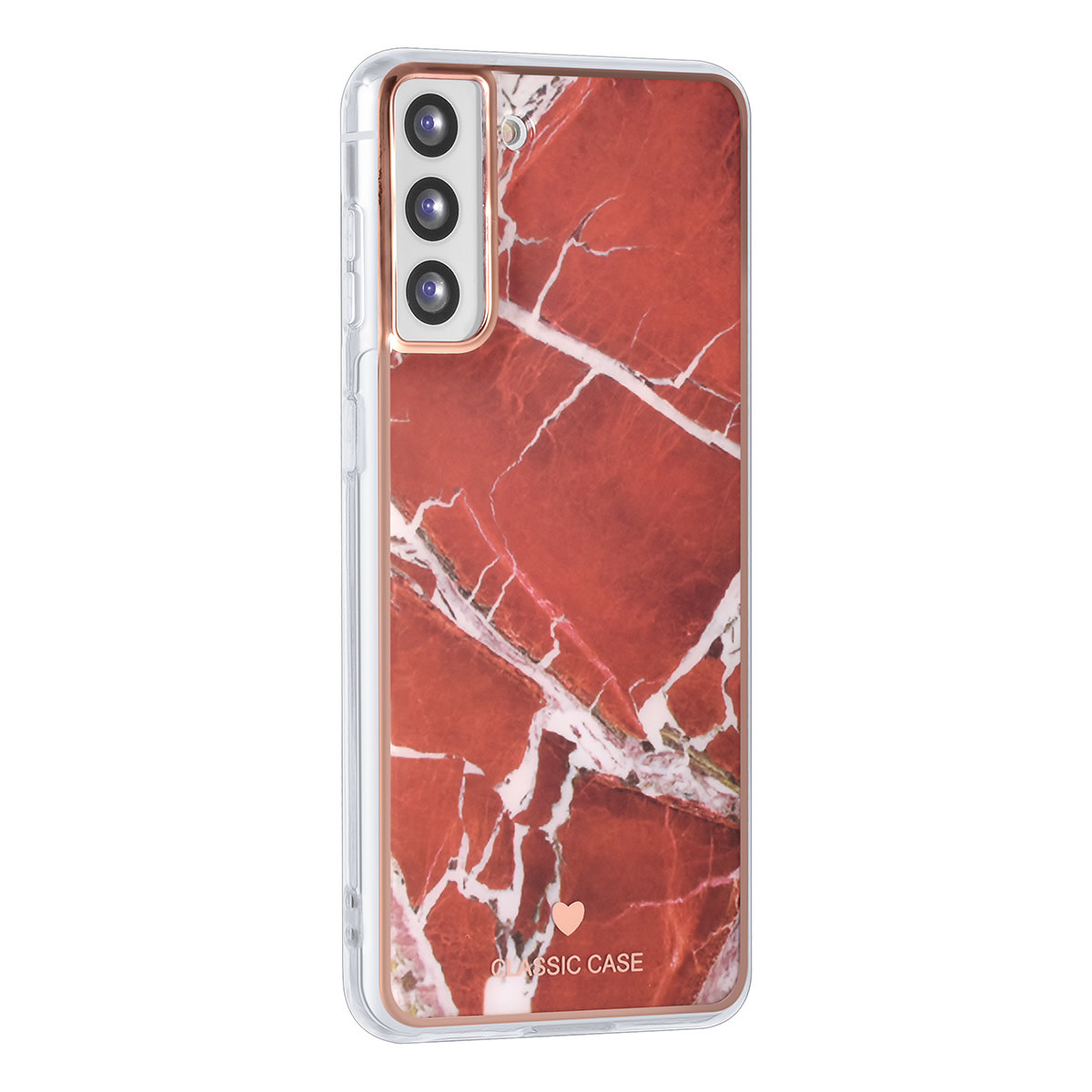 UNIQ Accessory UNIQ Classic Case Samsung Galaxy S21 Plus TPU Backcover hoesje - Marble Red, foto 2 van 4