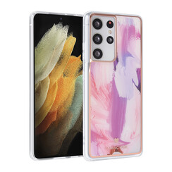 UNIQ Classic Case Samsung Galaxy S21 Ultra TPU Backcover hoesje - Graffiti Pink