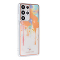UNIQ Accessory UNIQ Classic Case Samsung Galaxy S21 Ultra TPU Backcover hoesje - Graffiti Orange