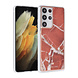 UNIQ Accessory UNIQ Classic Case Samsung Galaxy S21 Ultra TPU Backcover hoesje - Marble Red UNIQ Accessory UNIQ Classic Case Samsung Galaxy S21 Ultra TPU Backcover hoesje - Marble Red