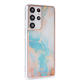 UNIQ Accessory UNIQ Classic Case Samsung Galaxy S21 Ultra TPU Backcover hoesje - Marble Blue