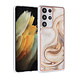 UNIQ Accessory UNIQ Classic Case Samsung Galaxy S21 Ultra TPU Backcover hoesje - Marble Brown UNIQ Accessory UNIQ Classic Case Samsung Galaxy S21 Ultra TPU Backcover hoesje - Marble Brown
