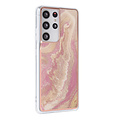 UNIQ Accessory UNIQ Classic Case Samsung Galaxy S21 Ultra TPU Backcover hoesje - Marble Pink