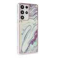 UNIQ Accessory UNIQ Classic Case Samsung Galaxy S21 Ultra TPU Backcover hoesje - Marble Aquamarine
