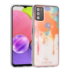 UNIQ Classic Case Samsung Galaxy A03s TPU Backcover hoesje - Graffiti Orange