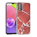 UNIQ Accessory UNIQ Classic Case Samsung Galaxy A03s TPU Backcover hoesje - Marble Red