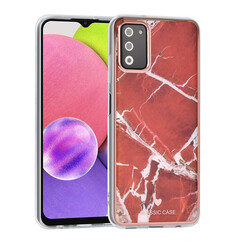 UNIQ Classic Case Samsung Galaxy A03s TPU Back Cover - Marble Red