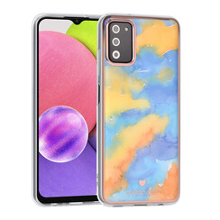 UNIQ Classic Case Samsung Galaxy A03s TPU Backcover hoesje - Marble Yellow