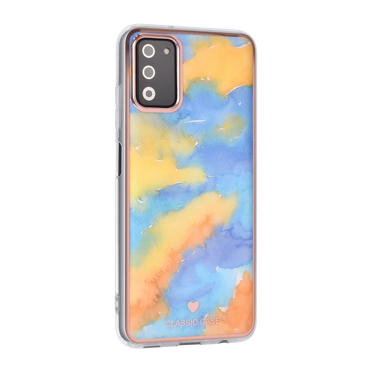 UNIQ Accessory UNIQ Classic Case Samsung Galaxy A03s TPU Backcover hoesje - Marble Yellow, foto 2 van 4
