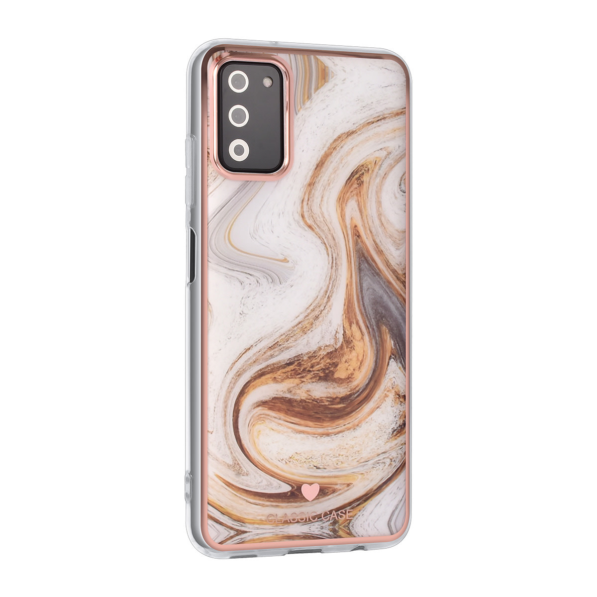 UNIQ Accessory UNIQ Classic Case Samsung Galaxy A03s TPU Backcover hoesje - Marble Brown, foto 2 van 4