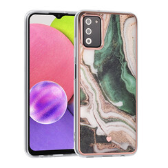 UNIQ Classic Case Samsung Galaxy A03s TPU Backcover hoesje - Marble Green