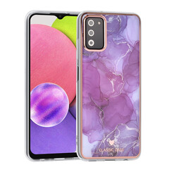 UNIQ Classic Case Samsung Galaxy A03s TPU Backcover hoesje - Marble Purple