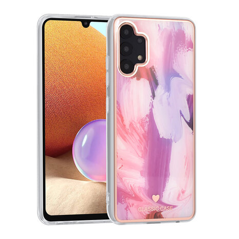 UNIQ Accessory UNIQ Classic Case Samsung Galaxy A32 4G TPU Backcover hoesje - Graffiti Pink UNIQ Accessory UNIQ Classic Case Samsung Galaxy A32 4G TPU Backcover hoesje - Graffiti Pink