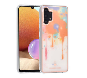 UNIQ Accessory UNIQ Classic Case Samsung Galaxy A32 4G TPU Backcover hoesje - Graffiti Orange UNIQ Accessory UNIQ Classic Case Samsung Galaxy A32 4G TPU Backcover hoesje - Graffiti Orange