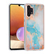 UNIQ Accessory UNIQ Classic Case Samsung Galaxy A32 4G TPU Backcover hoesje - Marble Blue UNIQ Accessory UNIQ Classic Case Samsung Galaxy A32 4G TPU Backcover hoesje - Marble Blue