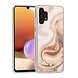 UNIQ Accessory UNIQ Classic Case Samsung Galaxy A32 4G TPU Backcover hoesje - Marble Brown UNIQ Accessory UNIQ Classic Case Samsung Galaxy A32 4G TPU Backcover hoesje - Marble Brown
