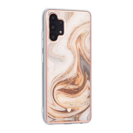 UNIQ Accessory UNIQ Classic Case Samsung Galaxy A32 4G TPU Backcover hoesje - Marble Brown UNIQ Accessory UNIQ Classic Case Samsung Galaxy A32 4G TPU Backcover hoesje - Marble Brown
