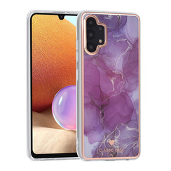 UNIQ Classic Case Samsung Galaxy A32 4G TPU Coque - Marble Purple
