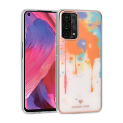 UNIQ Classic Case Oppo A54 5G & A74 5G TPU Backcover hoesje - Graffiti Orange