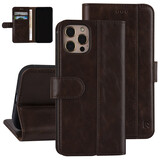 UNIQ Accessory UNIQ Accessory iPhone 12 - 12 Pro Book Case hoesje - Donker Bruin - PU leather UNIQ Accessory UNIQ Accessory iPhone 12 - 12 Pro Book Case hoesje - Donker Bruin - PU leather