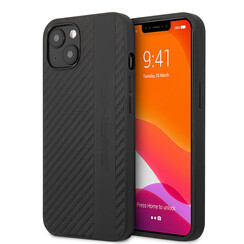 AMG iPhone 13 Mini Hardcase Backcover - Grey Stripe - Embossed Logo - Black