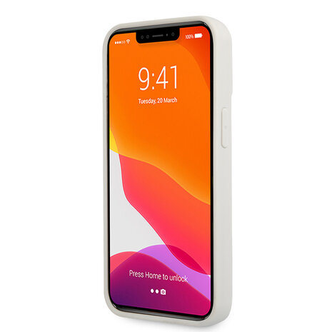 Ferrari Ferrari iPhone 13 Pro Hardcase Backcover - Metal Logo - Silver Ferrari Ferrari iPhone 13 Pro Hardcase Backcover - Metal Logo - Silver