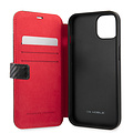 Ferrari Ferrari iPhone 13 Mini Book-Case hul - Carbon Stripe - Schwarz