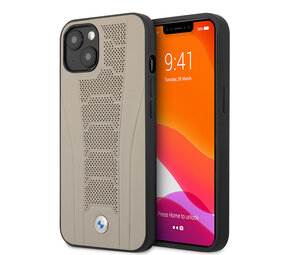 BMW BMW iPhone 13 Mini Hardcase-Rückseite Hülle - Perforated Deboss Lines - Beige BMW BMW iPhone 13 Mini Hardcase-Rückseite Hülle - Perforated Deboss Lines - Beige