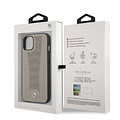 BMW BMW iPhone 13 Mini Hardcase Backcover - Perforated Deboss Lines - Beige