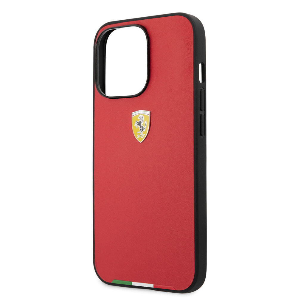 Ferrari Ferrari iPhone 13 Pro Max Hardcase Backcover hoesje - Italy Flag Line Red - Rood Ferrari Ferrari iPhone 13 Pro Max Hardcase Backcover hoesje - Italy Flag Line Red - Rood