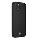 Mercedes-Benz Mercedes-Benz iPhone 13 Mini Coque arrière rigide - Real Leather - Stars Pattern - Noir Mercedes-Benz Mercedes-Benz iPhone 13 Mini Coque arrière rigide - Real Leather - Stars Pattern - Noir