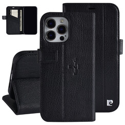 Pierre Cardin iPhone 13 Pro Max Book Case hoesje - Pasjeshouder voor 3 pasjes - Magneetsluiting - Zwart