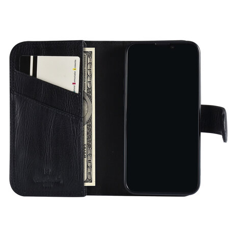 Pierre Cardin Pierre Cardin iPhone 13 Mini Book Case hoesje - Pasjeshouder voor 6 pasjes - Magneetsluiting - Zwart Pierre Cardin Pierre Cardin iPhone 13 Mini Book Case hoesje - Pasjeshouder voor 6 pasjes - Magneetsluiting - Zwart