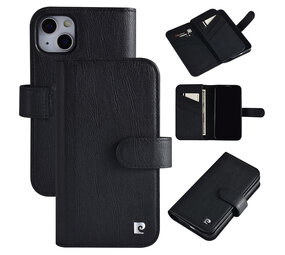 Pierre Cardin Pierre Cardin iPhone 13 & 14 Book type case - Card holder for 6 cards - Magnetic closure - Black Pierre Cardin Pierre Cardin iPhone 13 & 14 Book type case - Card holder for 6 cards - Magnetic closure - Black