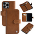 Pierre Cardin iPhone 13 Pro Book type case Backcover - Card holder for 6 cards - Magnetic closure - Brown Pierre Cardin iPhone 13 Pro Book type case Backcover - Card holder for 6 cards - Magnetic closure - Brown