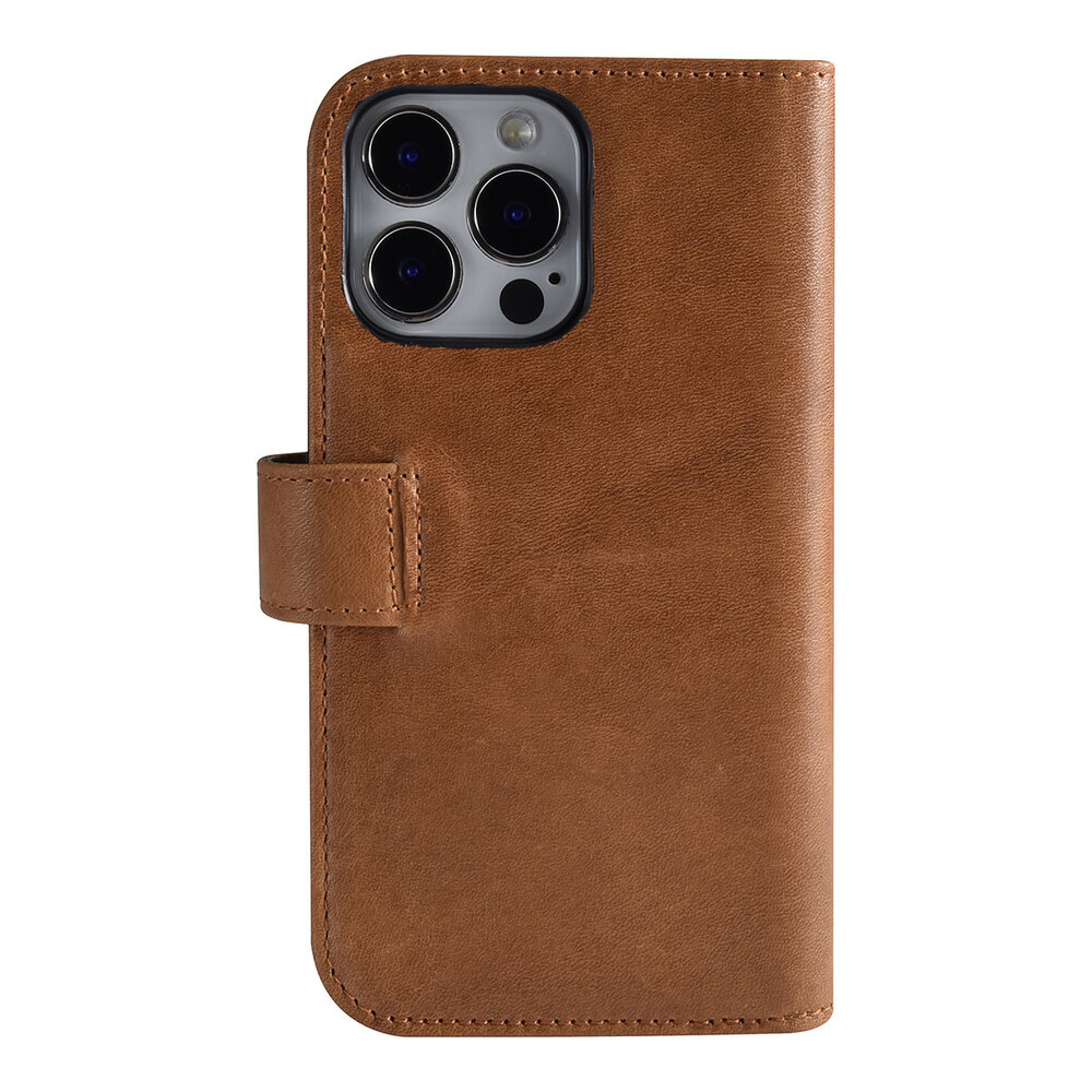 Pierre Cardin Pierre Cardin iPhone 13 Pro Book Case hoesje - Pasjeshouder voor 6 pasjes - Magneetsluiting - Bruin