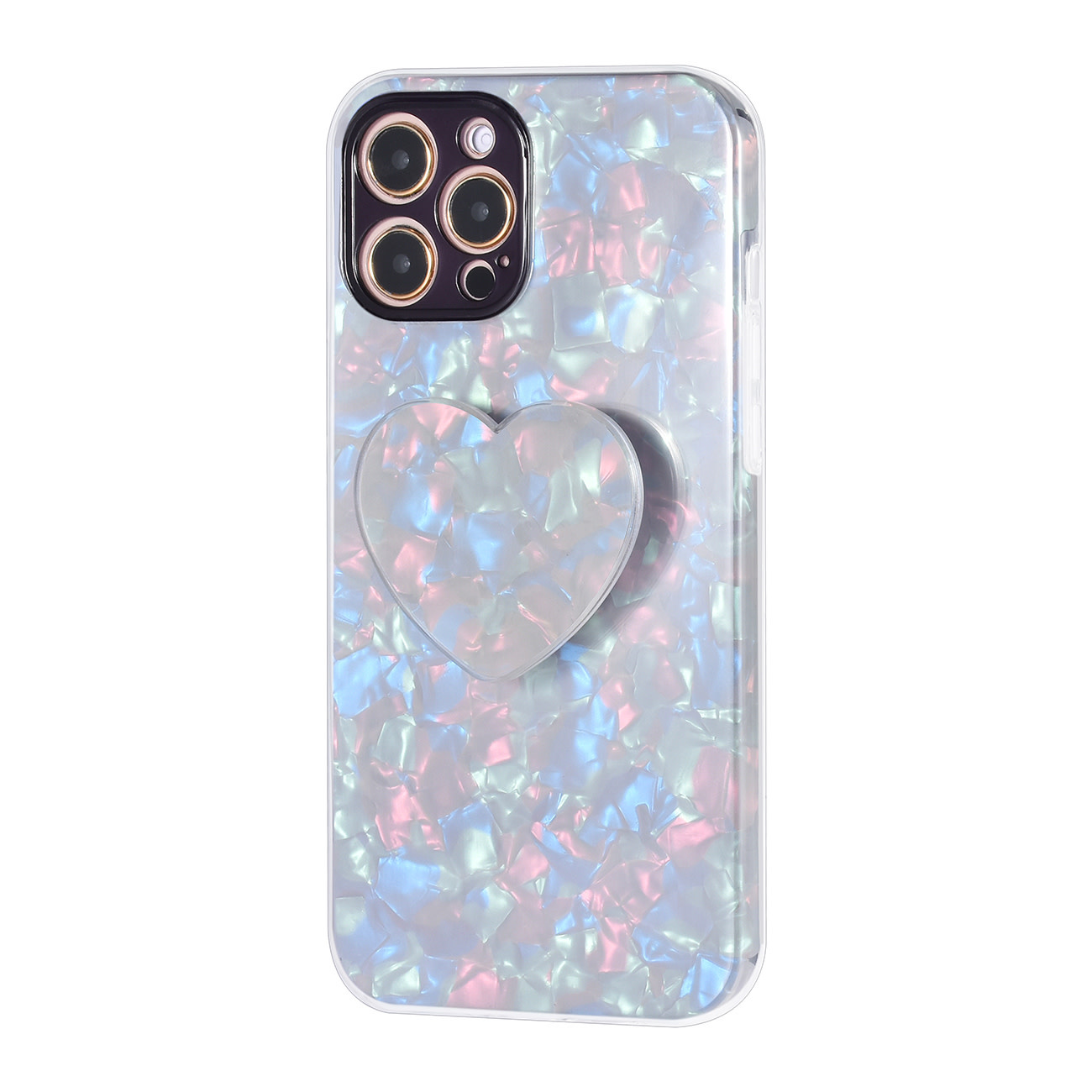 UNIQ Accessory UNIQ Accessory hoesje voor iPhone 12 Pro Max - TPU Backcover - Heartshaped Popsocket - Zwart, foto 3 van 4
