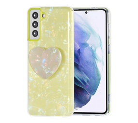UNIQ Accessory UNIQ Accessory Samsung Galaxy S21 Plus TPU Coque - Heartshaped Popsocket - Vert UNIQ Accessory UNIQ Accessory Samsung Galaxy S21 Plus TPU Coque - Heartshaped Popsocket - Vert