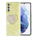 UNIQ Accessory UNIQ Accessory hoesje voor Samsung Galaxy S21 Plus - TPU Backcover - Heartshaped Popsocket - Green UNIQ Accessory UNIQ Accessory hoesje voor Samsung Galaxy S21 Plus - TPU Backcover - Heartshaped Popsocket - Green