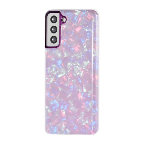 UNIQ Accessory UNIQ Accessory hoesje voor Samsung Galaxy S21 Plus - TPU Backcover - Heartshaped Popsocket - Violet UNIQ Accessory UNIQ Accessory hoesje voor Samsung Galaxy S21 Plus - TPU Backcover - Heartshaped Popsocket - Violet