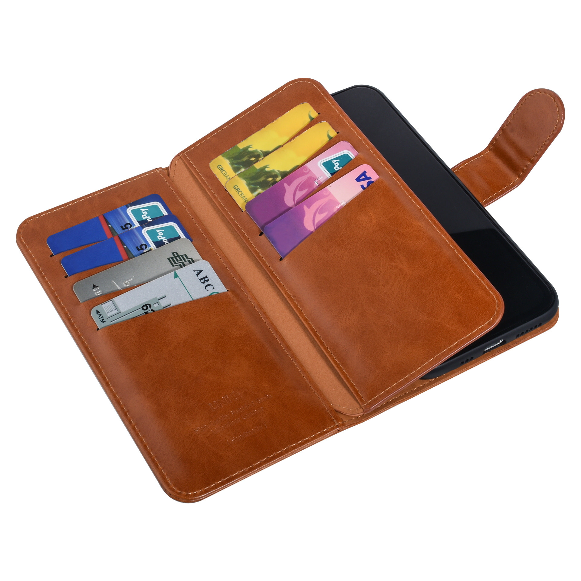UNIQ Accessory UNIQ Accessory DonkerBruin hoesje iPhone 11 Pro Max - Book Case - Zachte huid, foto 2 van 6