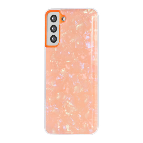 UNIQ Accessory UNIQ Accessory hoesje voor Samsung Galaxy S21 Plus - TPU Backcover - Heartshaped Popsocket - Orange UNIQ Accessory UNIQ Accessory hoesje voor Samsung Galaxy S21 Plus - TPU Backcover - Heartshaped Popsocket - Orange