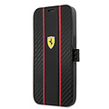 Ferrari Ferrari iPhone 13 Mini Book-Case hul - Smooth Tire Stripe - Schwarz