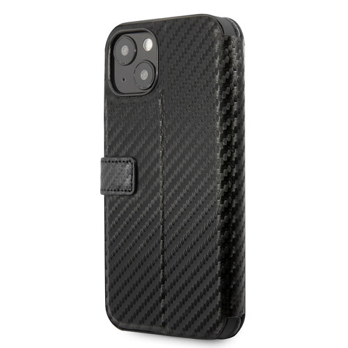 Ferrari Ferrari iPhone 13 Mini Book-Case hul - Smooth Tire Stripe - Schwarz