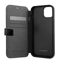 Ferrari Ferrari iPhone 13 Mini Book-Case hul - Smooth Tire Stripe - Schwarz